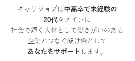 キャリジョブ　中高卒